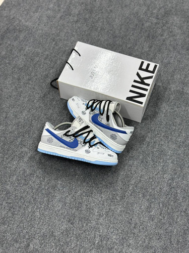 خرید کفش Nike SB Dunk طوسی آبی