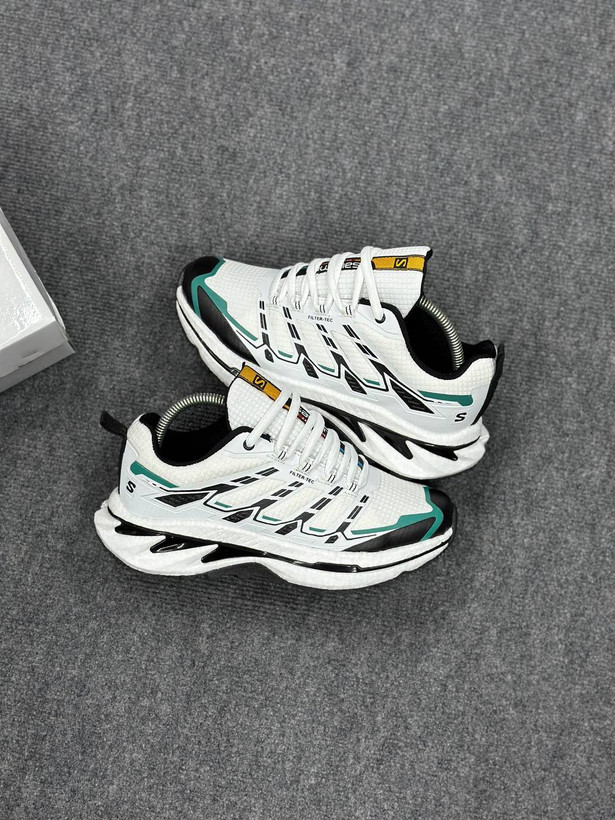 خرید کفش Salamon سفید سبز اسپرت