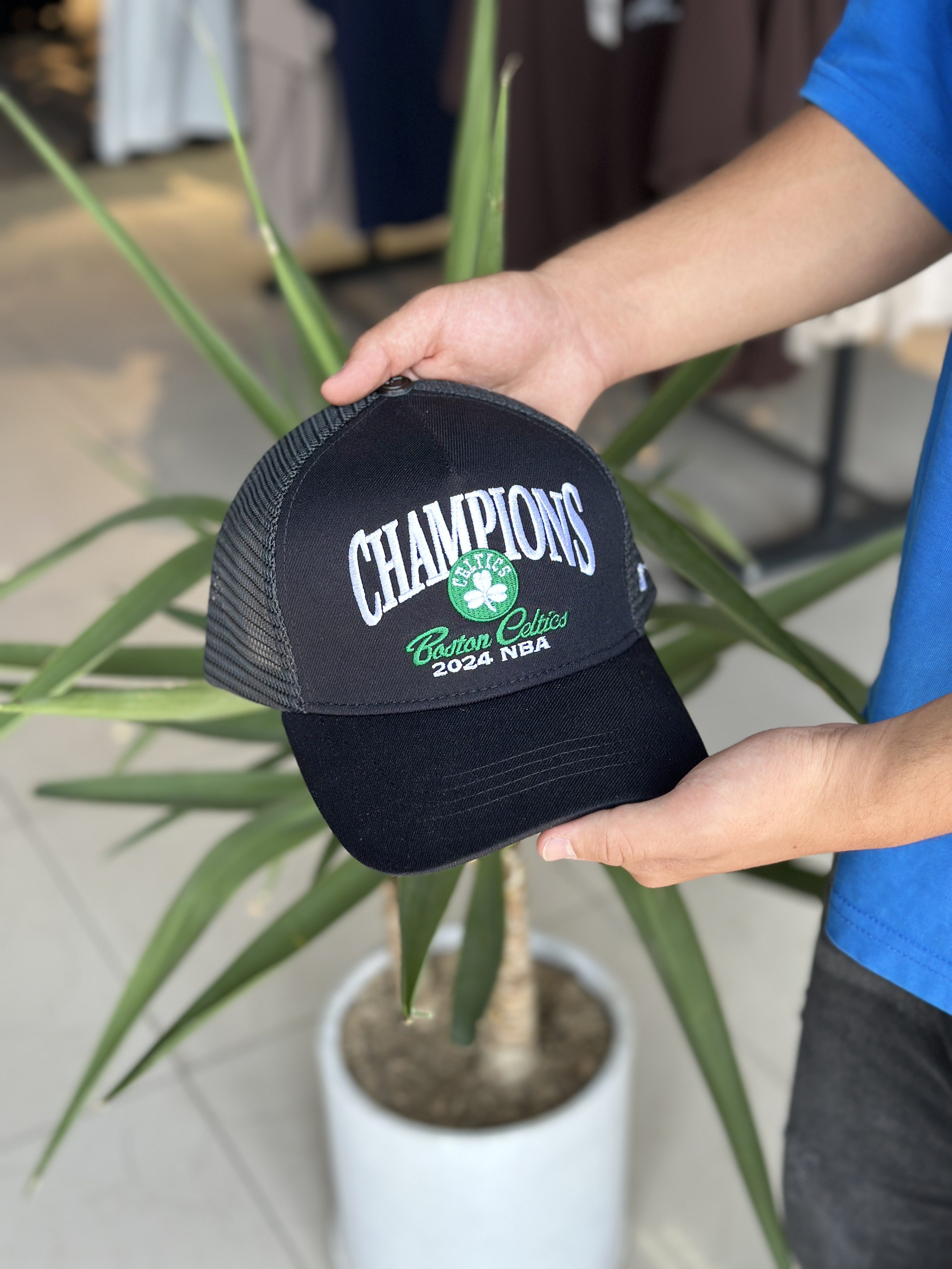 کلاه مشکی وارداتی champions پشت توری